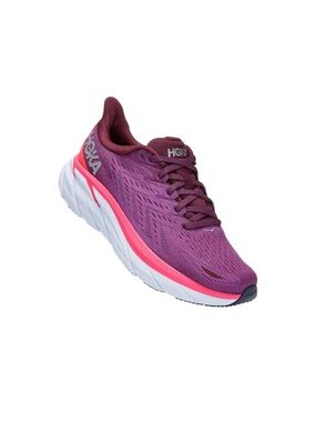 Hoka The One Clifton 8 Sneaker In Grape Wine Beauty Berry